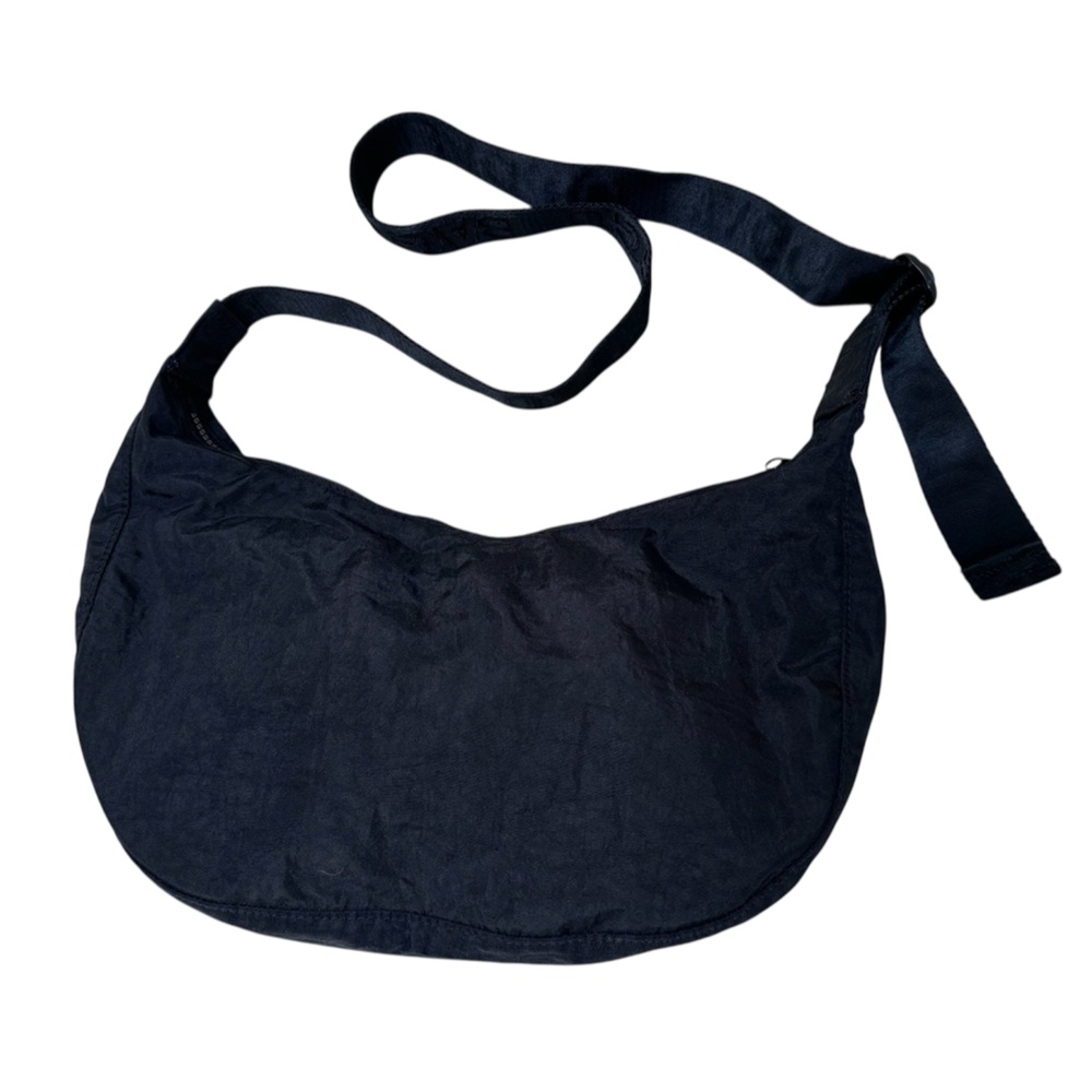 BAGGU Medium Nylon Crescent Bag - Black